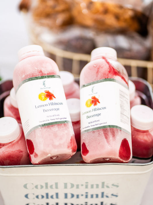 Hibiscus Sea Moss Lemonade