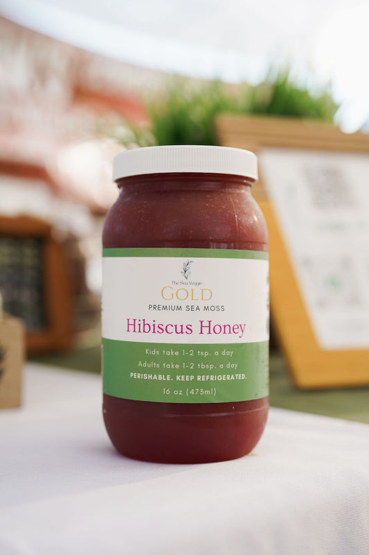 Hibiscus Honey Sea Moss Gel